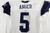 2025 Dallas Cowboys Bryan Anger #5 Game Used White Practice Jersey 48 449