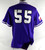 2022 Texas Christian TCU Horned Frogs #55 Game Used Purple Jersey Baseball L 106