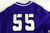 2022 Texas Christian TCU Horned Frogs #55 Game Used Purple Jersey Baseball L 106