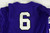 2010s Texas Christian TCU Horned Frogs #6 Game Used Purple Jersey Baseball L 107