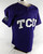 2016 Texas Christian Frogs #47 Game Used Purple Jersey CWS Patch Baseball 46 109