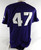 2016 Texas Christian Frogs #47 Game Used Purple Jersey CWS Patch Baseball 46 109