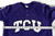 2016 Texas Christian Frogs #47 Game Used Purple Jersey CWS Patch Baseball 46 109