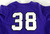 2010s Texas Christian TCU Horned Frogs #38 Game Used Purple Jersey Baseball L 11