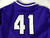 2022 Texas Christian TCU Horned Frogs #41 Game Used Purple Jersey Baseball L 00