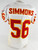 1997 Kansas City Chiefs Wayne Simmons #56 Game Issued White Jersey 48 002