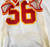 1997 Kansas City Chiefs Wayne Simmons #56 Game Issued White Jersey 48 002