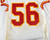 1997 Kansas City Chiefs Wayne Simmons #56 Game Issued White Jersey 48 002