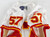 1997 Kansas City Chiefs Jerrott Willard #57 Game Issued White Jersey 48 004