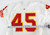 1996 Kansas City Chiefs Tony Stargell #45 Game Issued White Jersey 42 023