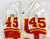 1996 Kansas City Chiefs Tony Stargell #45 Game Issued White Jersey 42 023