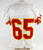 1997 Kansas City Chiefs #65 Game Issued White Jersey 50 008