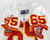 1997 Kansas City Chiefs #65 Game Issued White Jersey 50 008