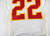1996 Kansas City Chiefs J.Smith #22 Game Issued White Jersey 40 014