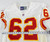 1997 Kansas City Chiefs Glenn Parker #62 Game Issued White Jersey 46 011