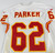 1997 Kansas City Chiefs Glenn Parker #62 Game Issued White Jersey 46 011