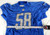 2019 Detroit Lions Garret Dooley #58 Game Used Blue Practice Jersey 52 28
