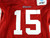 2025 Dallas Cowboys Will Grier #15 Game Used Red Practice Jersey 50 483