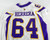 2009 Minnesota Vikings Anthony Herrera #64 Game Used White Jersey 12/20 50 224