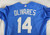 2022 Kansas City Royals Edward Olivares #14 Game Used Powder Blue Jersey Art P 6
