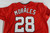 2025 Washington Nationals Yohandy Morales #28 Game Issued Pos Used Red Jersey 3