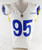 2024 Los Angeles Rams Bobby Brown III #95 Game Used White Jersey 9/22  46 225