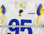 2024 Los Angeles Rams Bobby Brown III #95 Game Used White Jersey 9/22  46 225