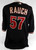 2008 Arizona Diamondbacks Jon Rauch #57 Game Used Black Jersey 10th P 52 484