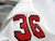 2022 Texas Tech Red Raiders #36 Game Used White Jersey Football NP Rem 46 087