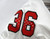 2022 Texas Tech Red Raiders #36 Game Used White Jersey Football NP Rem 46 087