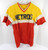 1980s IUPUI Metros #18 Game Used Yellow Red Baseball Jersey Sand Knit S DP52922