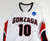 Gonzaga Bulldogs #10 Game Used White Jersey 50+4 DP61853