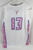 Womens Air Force Falcons #13 Game Issued White Jersey Breast Cancer Night M 571