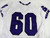 2008 Texas Christian Uni TCU Horned Frogs #60 Game Used White Jersey Np Rem 0