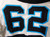 1999 Carolina Panthers Allen Mogridge #62 Game Used White Jersey DP07173