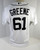 2015 Detroit Tigers Shane Greene #61 Game Issued White Jersey DP15228