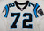 1997 Carolina Panthers Danny Villa #72 Game Used White Jersey DP06930