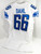 2017 Detroit Lions Joe Dahl #66 Game Issued White Jersey 48 DP59256