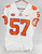 2018-22 Clemson Tigers #57 Game Used White Jersey NP Rem 40 598