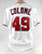 2023 Washington Nationals Alex Colome #49 Game Issued White Jersey 46 540