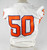 2018-22 Clemson Tigers #50 Game Used White Jersey Name Plate Removed 46 791