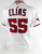 2020 Washington Nationals Roenis Elias #55 Game Used White Jersey WSC P 23
