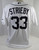 2011 Detroit Tigers Ryan Strieby #33 Game Issued White Jersey Sparky 11 Patch 4