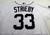 2011 Detroit Tigers Ryan Strieby #33 Game Issued White Jersey Sparky 11 Patch 4