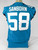 2021 Jacksonville Jaguars Garrison Sanborn #58 Game Issued Blue Jersey 46 3