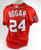 2020 Washington Nationals Tim Bogar #24 Game Used Red Jersey WS C Patch 48 2