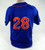 2021 Midland Rockhounds Ty Damron #28 Game Used Blue Jersey XL DP71922