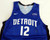 2021-22 Detroit Pistons Isaiah Livers #12 Game Issued Blue Jersey Summer League