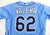 Tampa Bay Rays victor Valera #62 Game Used Blue Jersey ST BP 42 DP72431