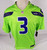 New Mens Seattle Seahawks Russell Wilson #3 Green Game Jersey Color Nike NWT L 0